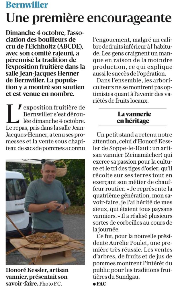 Bernwiller, une première encourageante